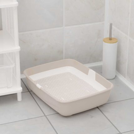 Katzentoilette mit Reinigungssieb Schalentoilette Katzenklo