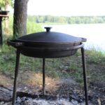 Ø36cm Gusseisenpfanne mit Deckel aus Gusseisen Bräter Schmortopf aus Gusseisen zwei Griffe Servierpfanne