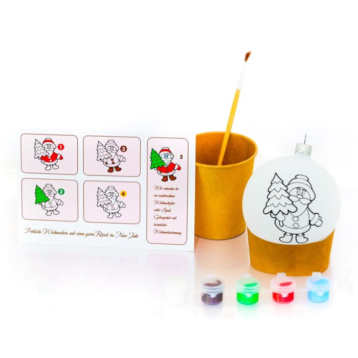 Weihnachtskugel aus Glas DIY Weihnachtsdeko