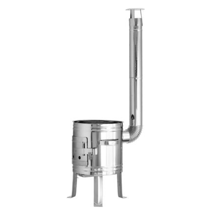 Uchak Utschak aus Edelstahl Feuerstelle Feldküche Außenküche 