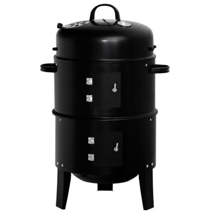 Räucher Ofen - Rund Holzkohlegrill - Camping Mini Tisch Smoker