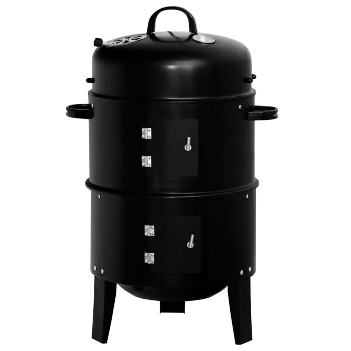 Räucher Ofen - Rund Holzkohlegrill - Camping Mini Tisch Smoker