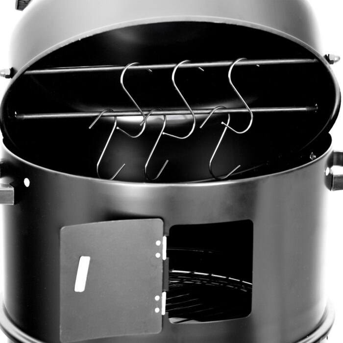 Räucher Ofen - Rund Holzkohlegrill - Camping Mini Tisch Smoker