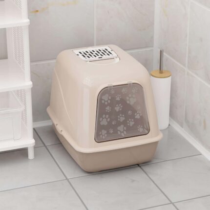 Katzentoilette Katzenklo Schwingklappe Deckel Abdeckung Haube