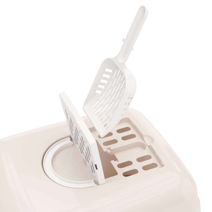 Katzentoilette Katzenklo Schwingklappe Deckel Abdeckung Haube