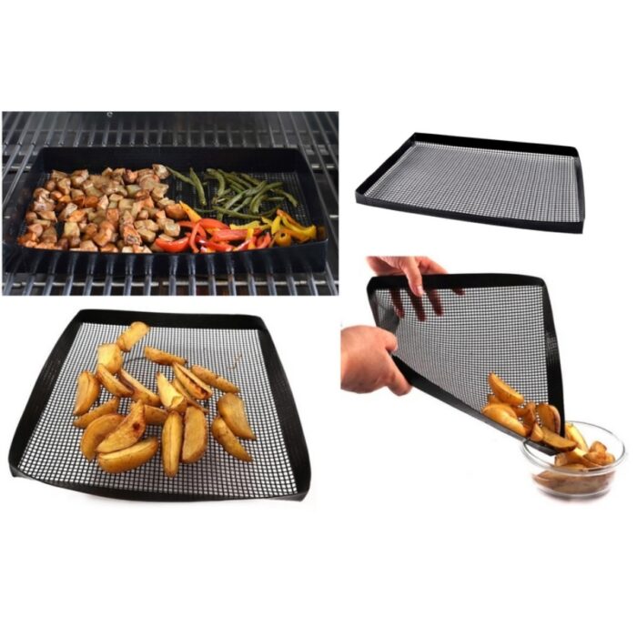 Grillgitter aus Teflon Wiederverwendbare Grillmatte Backmatte