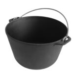 Kazan Schwenktopf Gusseisen Kasan Deckel-Bratpfanne Campingtopf Kessel