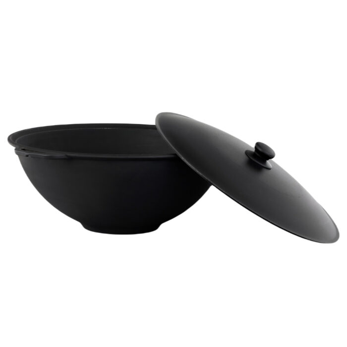 Kazan Schwenktopf Camping Gusseisen Kasan Aluminium Deckel Bräter Campingtopf Kessel