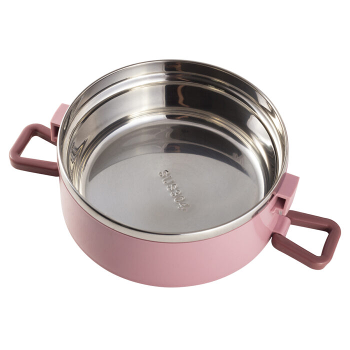 Lunchbox 3 Etagen Frischhaltedose Essensbehälter Lunch Box Brotdose Frühstücksdose Rosa