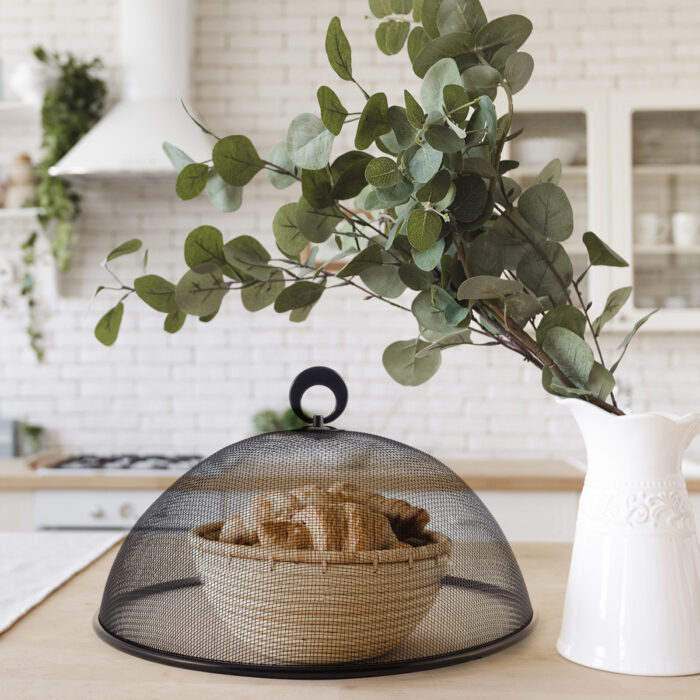 Metall Speiseschirm für Obst Gemüse Speise Essen Brot