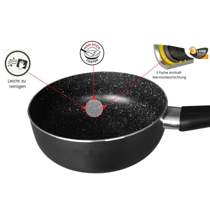 Stielkasserolle 16 cm Kochtopf