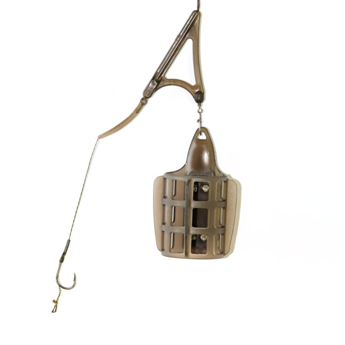 Karpfenmontage Feeder Carp für Boilie Karpfen Angeln Grundmontage mit zwei Haken