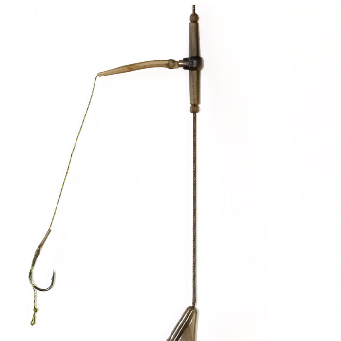 Karpfenmontage Feeder Carp für Boilie Karpfen Angeln Grundmontage mit zwei Haken