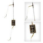 Karpfenmontage Feeder für Boilie Karpfen Angeln Grundmontage mit zwei Haken #4 40g