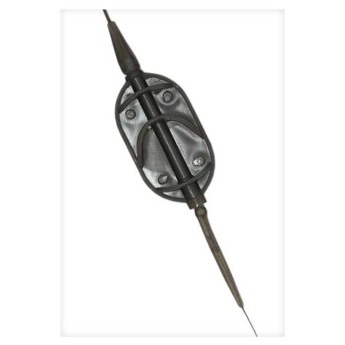 Feeder ARC FLAT für Boilie Karpfen Angeln Grundmontage Futterkorb mit Haken #6 30g