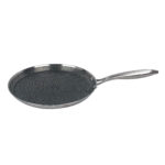 Ø28cm Pfannkuchen Pfanne aus Edelstahl Induktion Bratpfanne Blinis Crêpes Crêpepfanne Omeletts WabenstrukturØ28cm Pfannkuchen Pfanne aus Edelstahl Induktion Bratpfanne Blinis Crêpes Crêpepfanne Omeletts Wabenstruktur