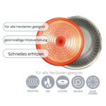 Ø28cm Pfannkuchen Pfanne aus Edelstahl Induktion Bratpfanne Blinis Crêpes Crêpepfanne Omeletts WabenstrukturØ28cm Pfannkuchen Pfanne aus Edelstahl Induktion Bratpfanne Blinis Crêpes Crêpepfanne Omeletts Wabenstruktur