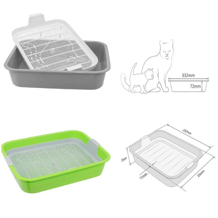 Katzentoilette Tray Schalentoilette Katzenklo Kätzchen WC Reinigungssieb