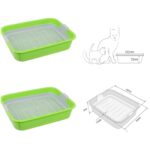 Katzentoilette Tray Schalentoilette Katzenklo Kätzchen WC Reinigungssieb Grün