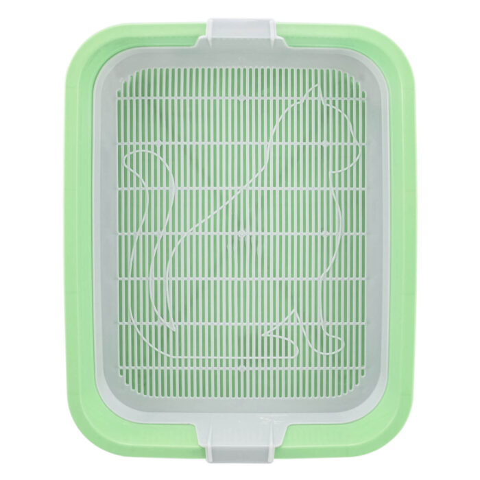 Katzentoilette Tray Schalentoilette Katzenklo Kätzchen WC Reinigungssieb Grün