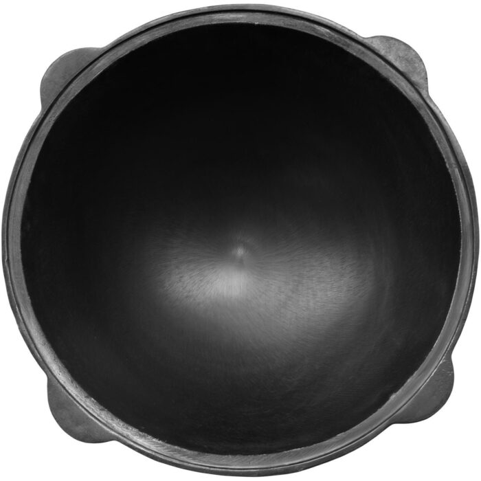 Gusseisen Kasan 8L rund NAMANGAN mit Deckel-Grillplatte Campingtopf Kazan WOK Kessel Camping BBQ Asia