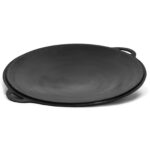 Gusseisen Kasan eben NAMANGAN mit Deckel-Grillplatte Campingtopf Kazan WOK Kessel Camping BBQ Asi
