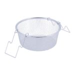 Frittiertopf Edelstahl Glasdeckel Induktion Friteuse Pommestopf