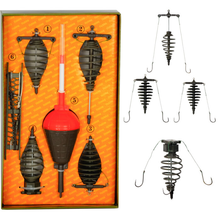 Posenmontage Futterkorb Vorfachhaken Oberflächenmontage Karpfen