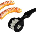 Wurst-Roller Grill Bratwurst Grillzubehör BBQ Wursteinschneider