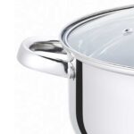 Kochtopf 2,9 L Edelstahl Suppentopf 18 cm Induktion Schmortopf Bratentopf Topf