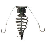 Super Set Posenmontage Futterkorb mit Plankton Fischköder Angelzubehör Vorfachhaken Oberflächenmontage Karpfen Fertig Montage