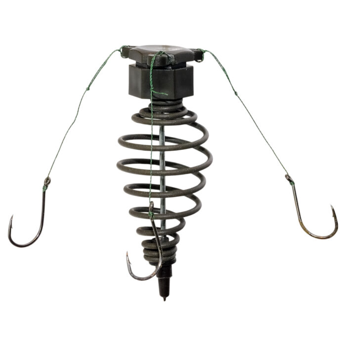 Super Set Posenmontage Futterkorb mit Plankton Fischköder Angelzubehör Vorfachhaken Oberflächenmontage Karpfen Fertig Montage