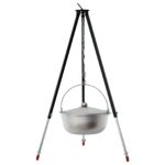 Aluminium Kasan mit Dreibein Camping Schwenktopf outdoor Kazan mit Bügel kaufen