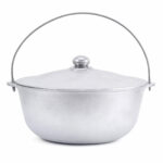 Aluminium Kasan mit Dreibein Camping Schwenktopf outdoor Kazan mit Bügel kaufen