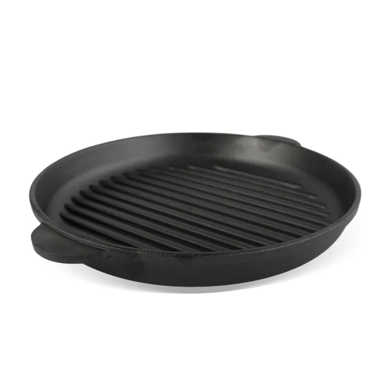 Ø26-30cm Grillpfanne aus Gusseisen Bräter Schmortopf zwei Griffe Servierpfanne Grill kaufen