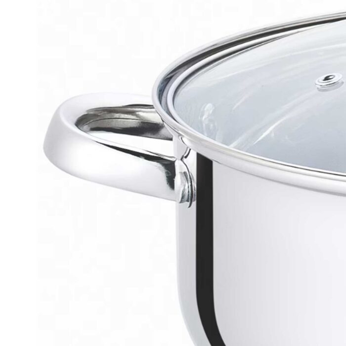 Kochtopf Set 8-tlg, Edelstahl Suppentopf Induktion Schmortopf Bratentopf Topf