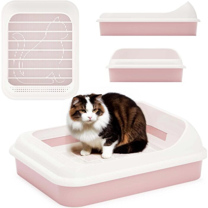 Katzentoilette Schalentoilette Katzenklo Abnehmbarer Hochrand Reinigungssieb kaufen