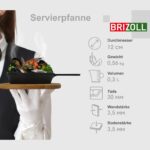 Gusseisen Servierpfanne mit Griff aus Gusseisen Induktion Gusspfanne Pfanne Bratpfanne