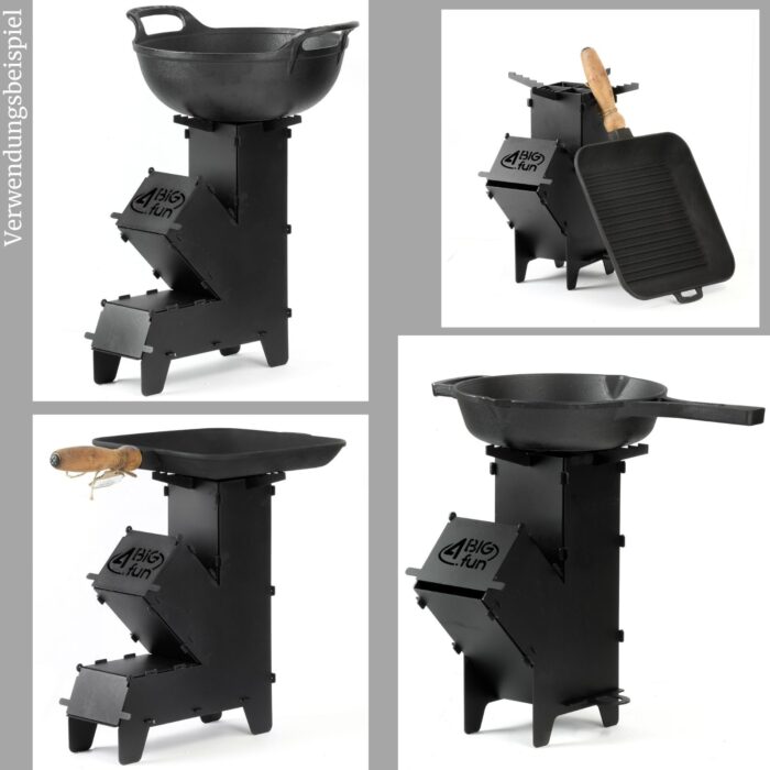 Raketenofen 2 mm Stahl Rocket Stove