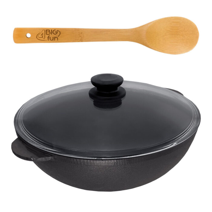 Wokpfanne Bratpfanne Gusseisen Wok
