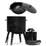 Utschak Abzugsrohr und Kazan mit Deckel Gulaschkanone kaufen - Kazan Topf, Feldküche, Kazan Ofen, Utschak Ofen, Kazan kaufen, Utschak kaufen