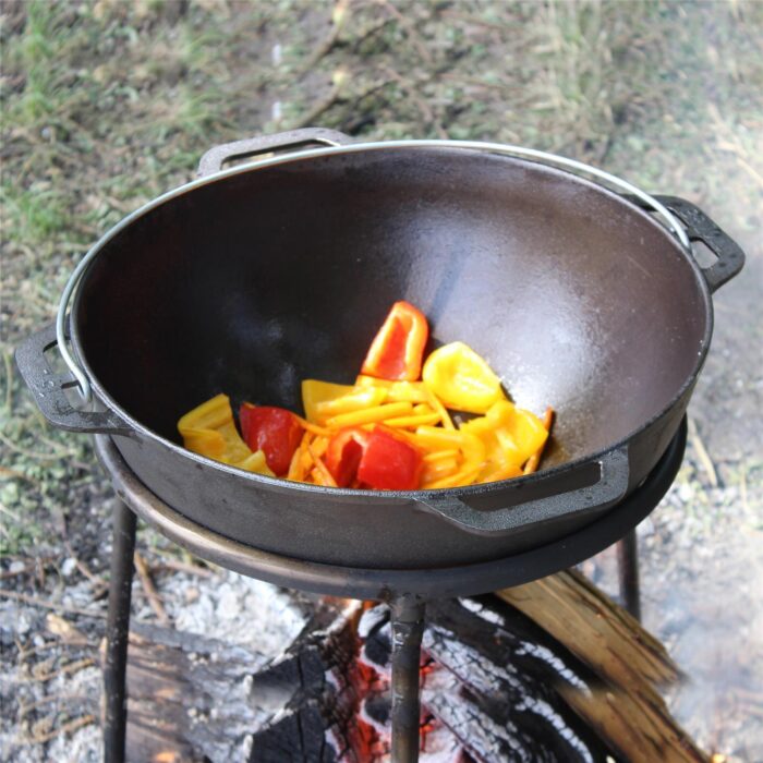 Kasan mit Deckel Bratpfanne aus Gusseisen Kessel kaufen - Bräter, Campingtopf, Kasan Topf, Kasan Grill, Kasan kaufen, Kasan gusseisen, Kazan kaufen