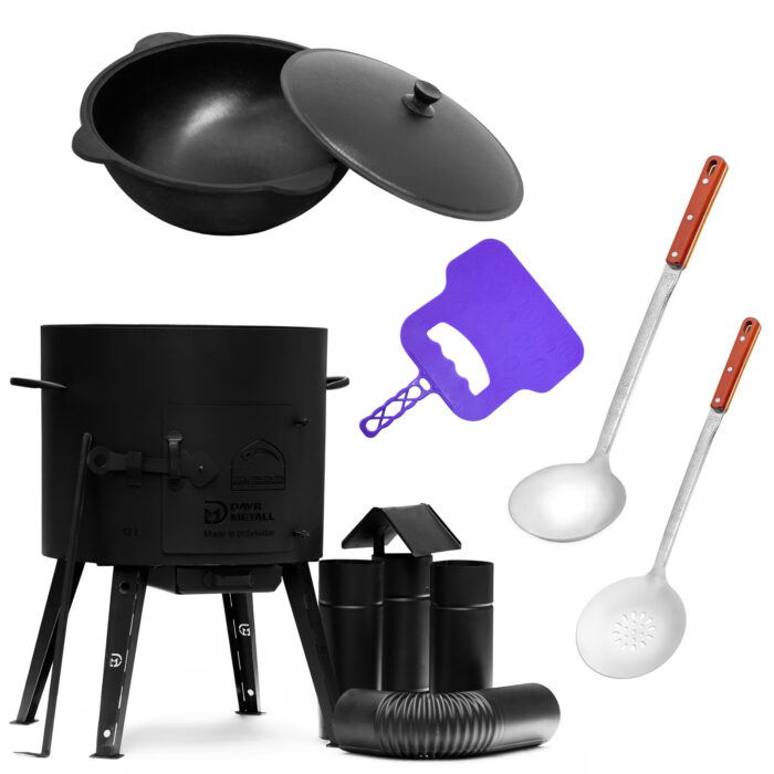 Utschak Abzugsrohr und Kasan mit Deckel Feldküche kaufen - Schaumkelle, Suppenkelle, Utschak ofen, Kasan Topf, Kasan ofen, Utschak Abzugsrohr kaufen