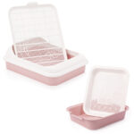 Katzentoilette große und Katzenklo klein Set kaufen, Katzenklo groß, Katzentoilette klein, Katzenbabys, Kaninchen, Kätzchen, Katzentoilette mit Reinigungssieb