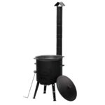 set000825_01_Uchag_Abzugsrohr_Utschag_Campingofen_Gusseisen_Kazan_Gusseisen_Deckel