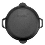 set000849_03_Gusseisenpfanne_Deckel-Bratpfanne_Gusseisen_Brater_Schmortopf_zwei_Griffe_Servierpfanne_kaufen