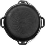 Kazan Schwenktopf Gusseisen Kasan Deckel-Bratpfanne Campingtopf Kessel