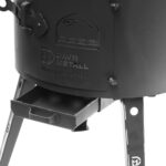 Ø49 Uchag 2mm stahl Utschak mit Abzugsrohr 22L Kazan Eben Grillfächer Schaumkelle Suppenkelle Utschak Utschag Kasan Feldküche Außenküche Eintopfofen Gulaschkanone