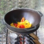 Kazan Schwenktopf Gusseisen Kasan mit Deckel Grill Campingtopf Kessel